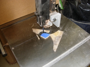 Trim on the band saw
